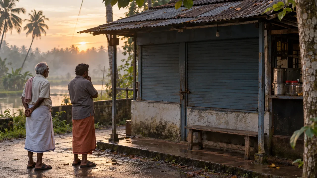ചെറുകഥയുടെ ആദ്യവാതിൽ — AI ചിത്രീകരണം