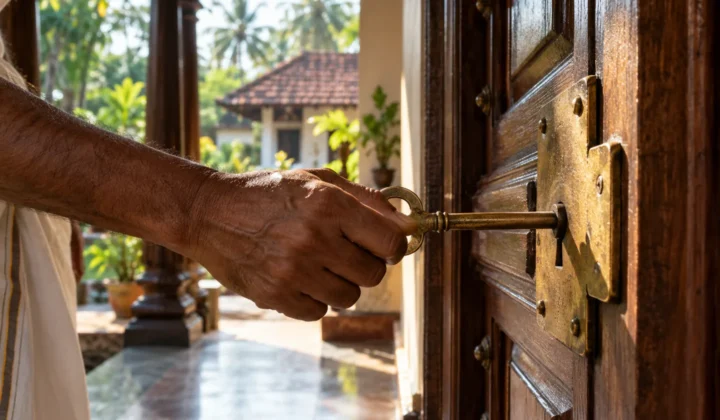 കഥാപാത്രത്തിന്റെ കൈയിലുള്ള താക്കോൽ