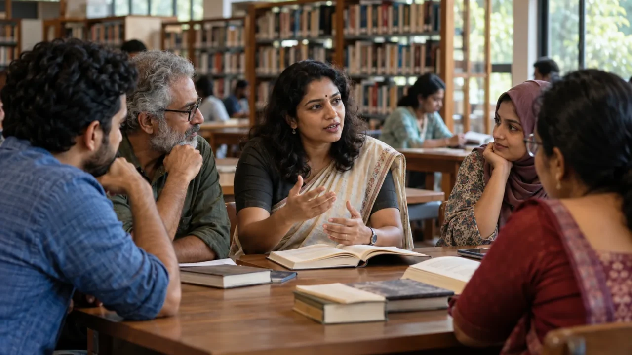 വായനക്കൂട്ടത്തിലെ വ്യത്യസ്ത ശബ്ദങ്ങൾ — സാഹിത്യ ചിത്രീകരണം